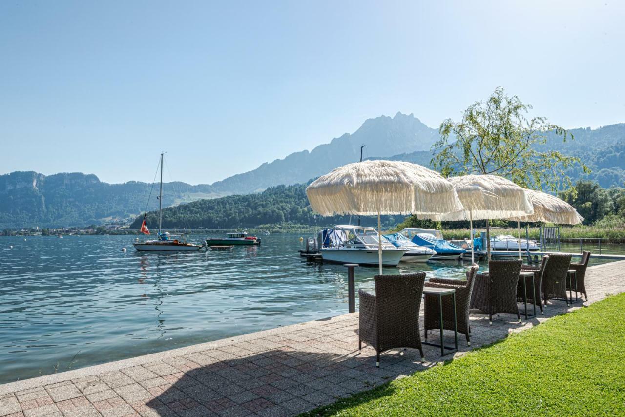 Seehotel Sternen Lucerne Bagian luar foto